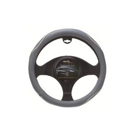 9034 Crystal Bling Steering Wheel Cover Small Grey