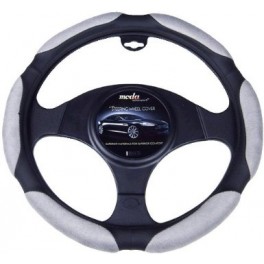9051 Ergo Supreme Steering Wheel Cover Medium Grey/Black