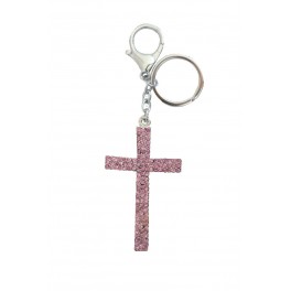 9673 Purple Cross Key Chain